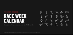 Race Week Calendar 2027 — Desk Calendar