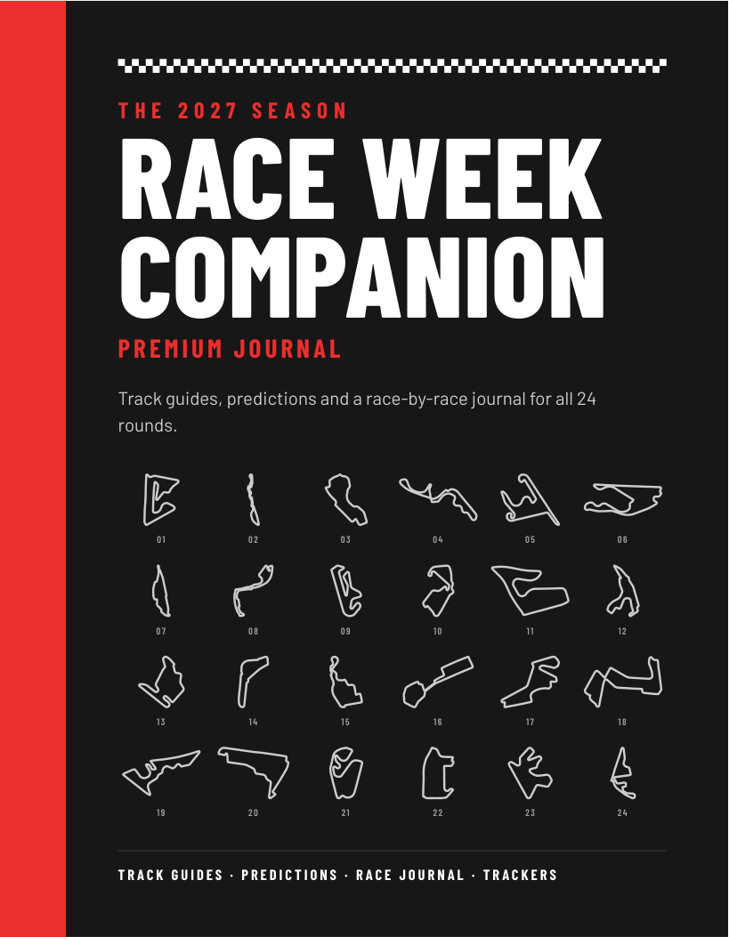 Race Week Companion 2027 Premium Wiro cover artwork